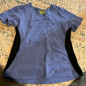 Light blue gently worn scrub top